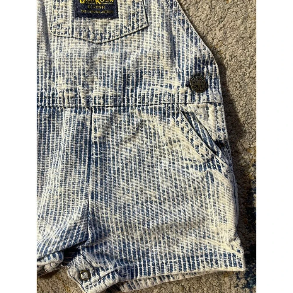 Vintage acid washed Oshkosh shortalls